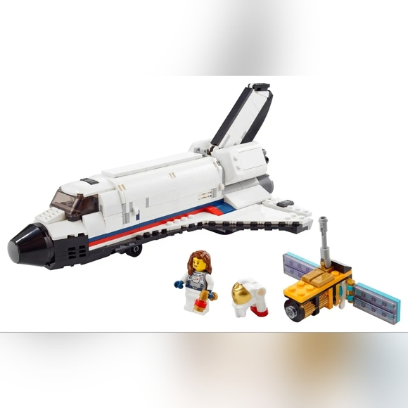 LEGO 3-in-1 Space Shuttle Adventure Set - Black, White, Gray RETIRED SET - Picture 3 of 12